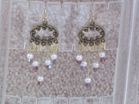 Chandelier With White Beads